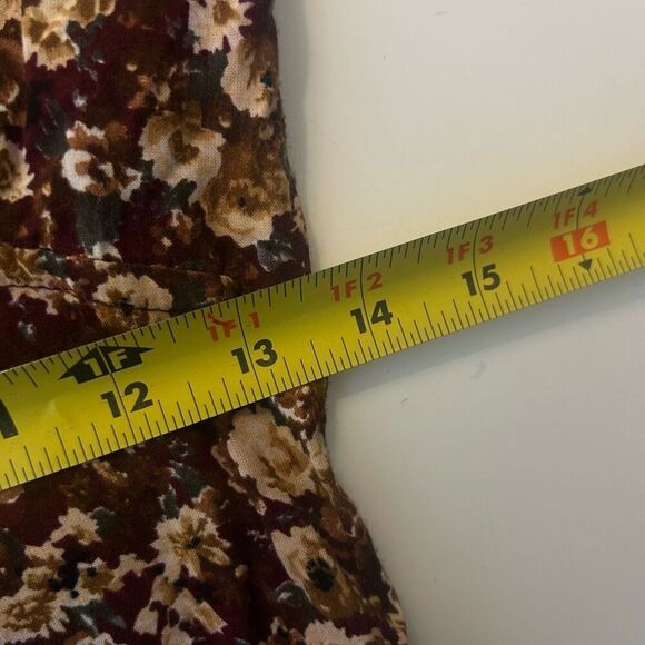 Vintage Byer Too Cottagecore Country Floral Button Front Midi Dress Women's 11 - Picture 10 of 12